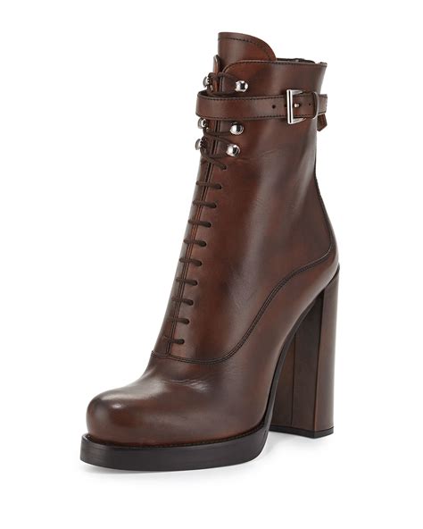 brown leater prada boots|nylon prada boots women.